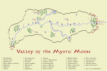 Map fo the Valley of the Mystic Moon